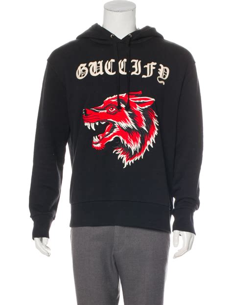 gucci guccify red wolf's head hoodie|Gucci Hoodies for Men .